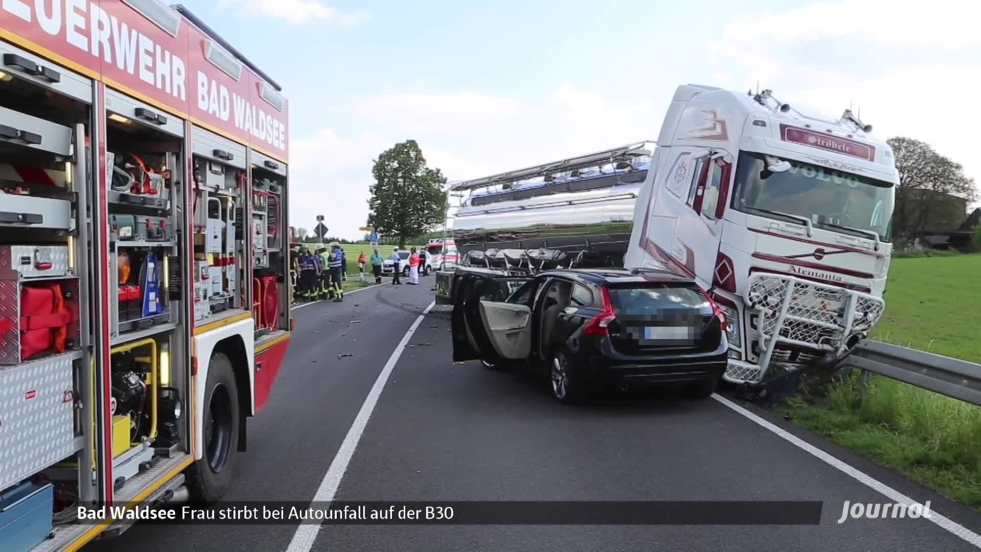 33 Jahrige Frau Stirbt Bei Einem Verkehrsunfall Auf Der B 30 Regio Tv